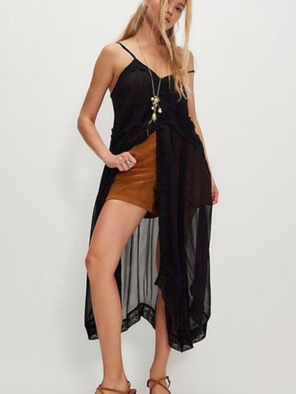 Free people black maxi top